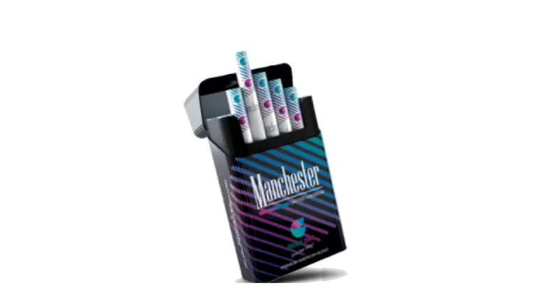 Manchester Double Drive Blueberry Mint cigarette pack for Australian adult product comparison