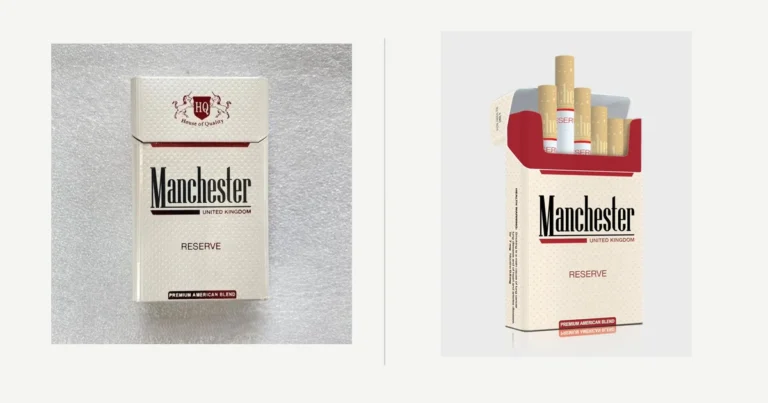Manchester Reserve and Manchester United Kingdom Reserve cigarette carton product images